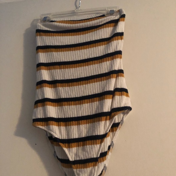 Striped Ribbed Bodysuit - Picture 2 of 6